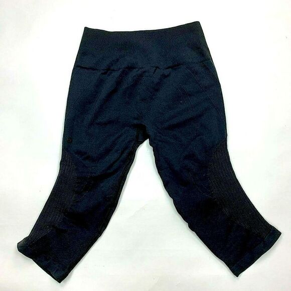 Lululemon Flow & Go Crop Yoga Pant High Waist Leggings Dark Heather Gray Sz 8 - Picture 3 of 10